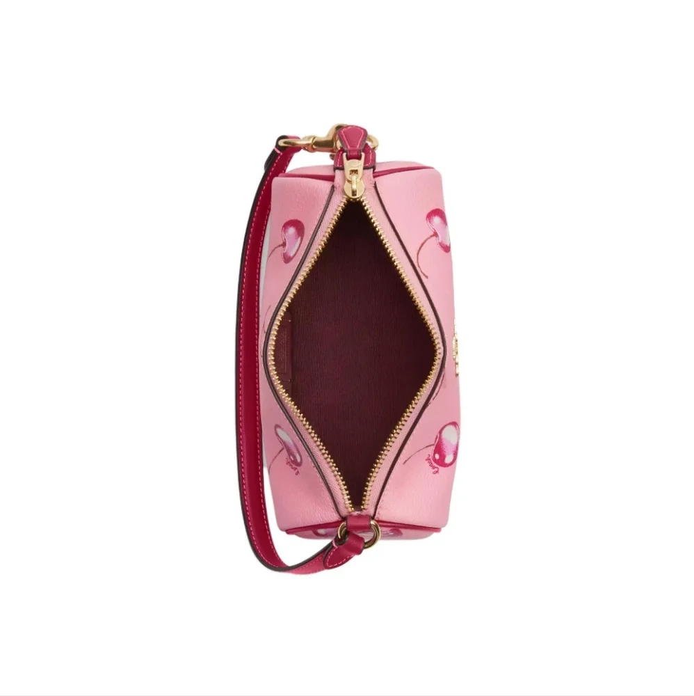 🍒Nolita Barrel Bag With Cherry Print - Picture 3 of 12